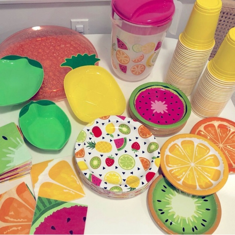 Fruitie Cutie 1st birthday party supplies